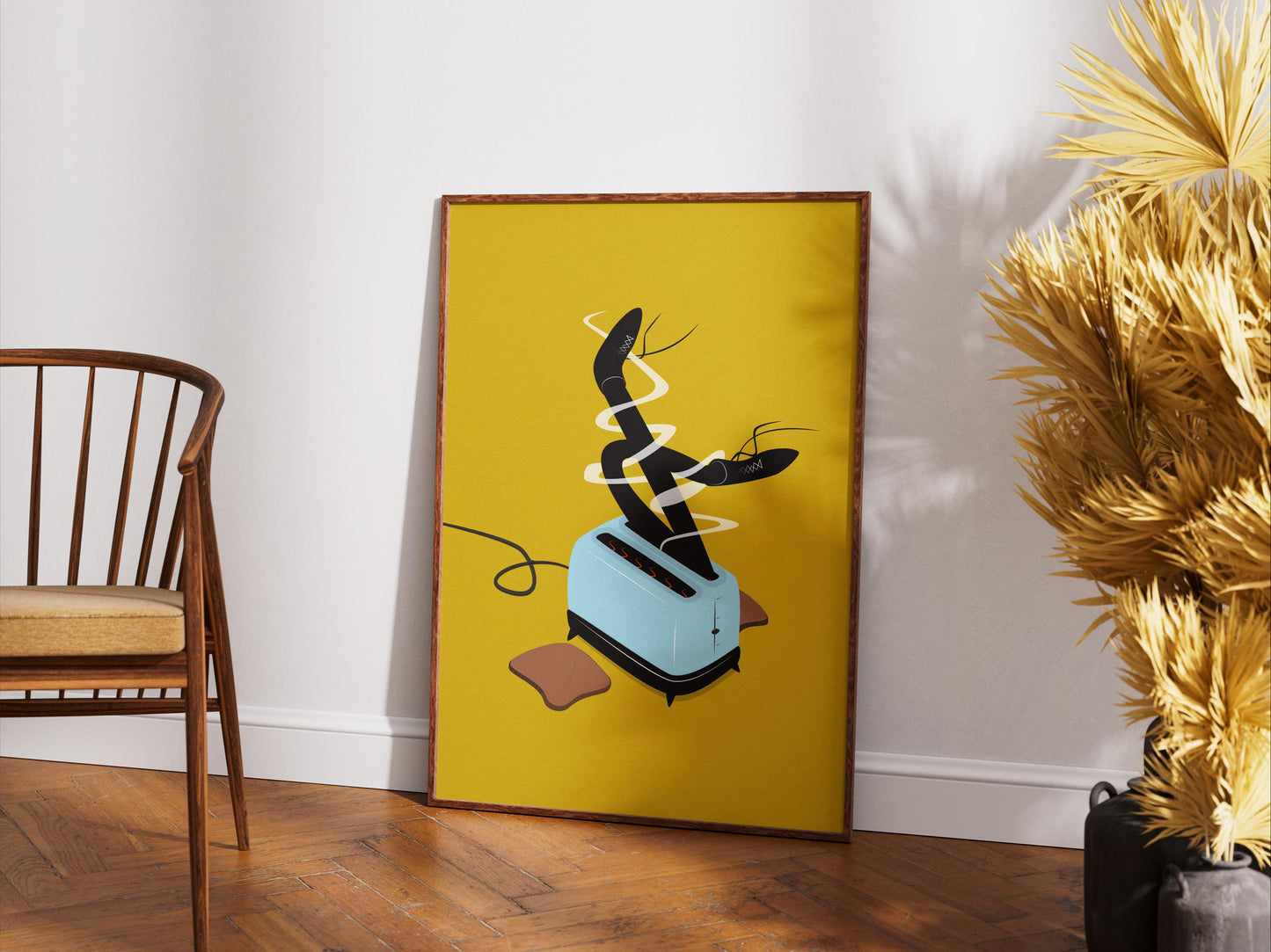 Legs In A Toaster Print - Print