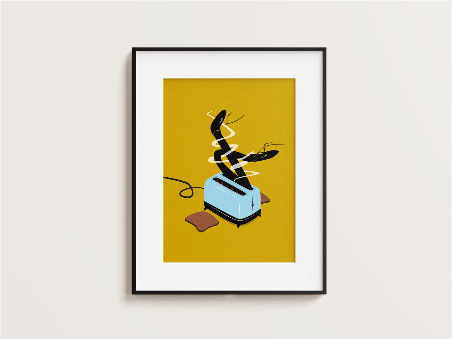 Legs In A Toaster Print - Print