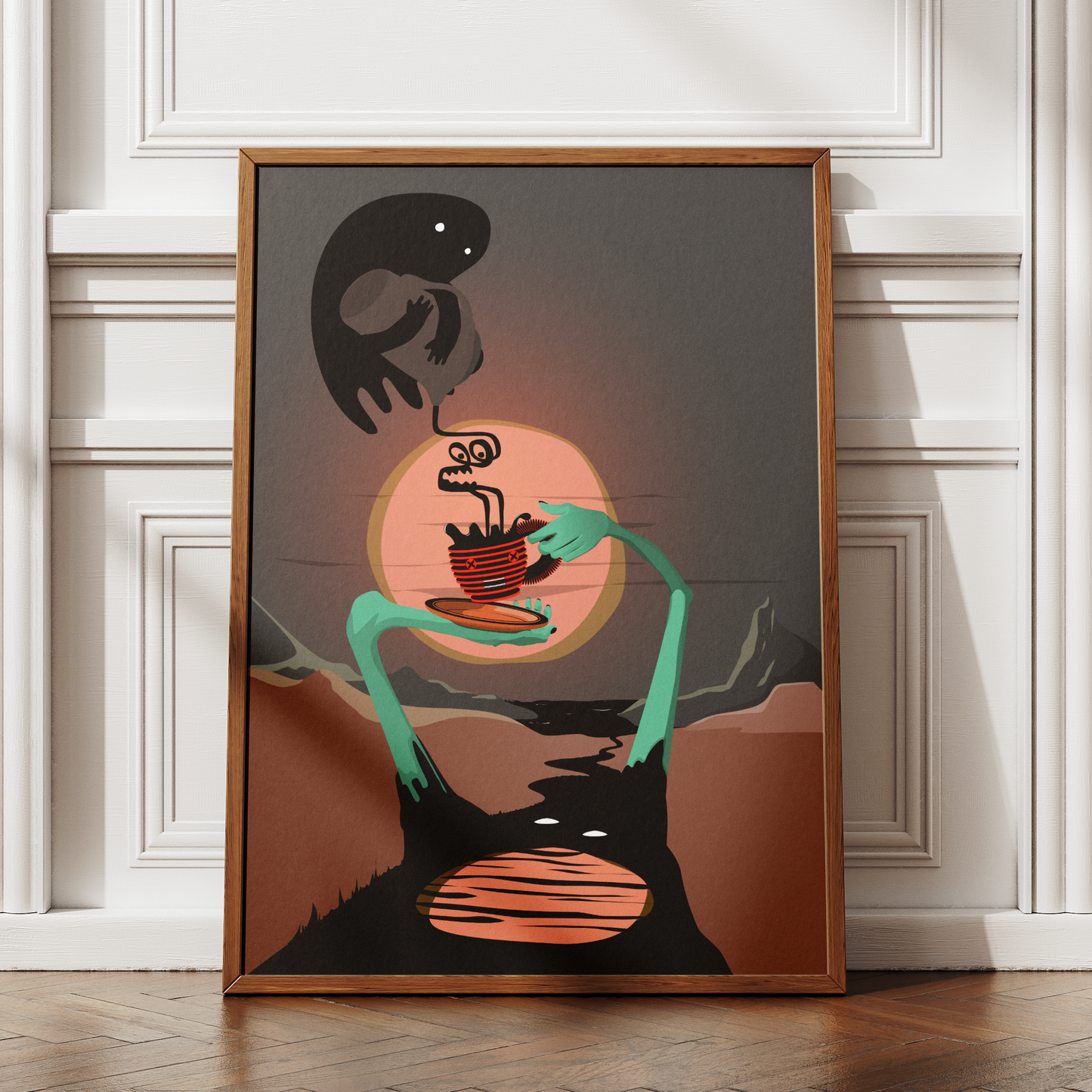 Coffee River Spirit Print