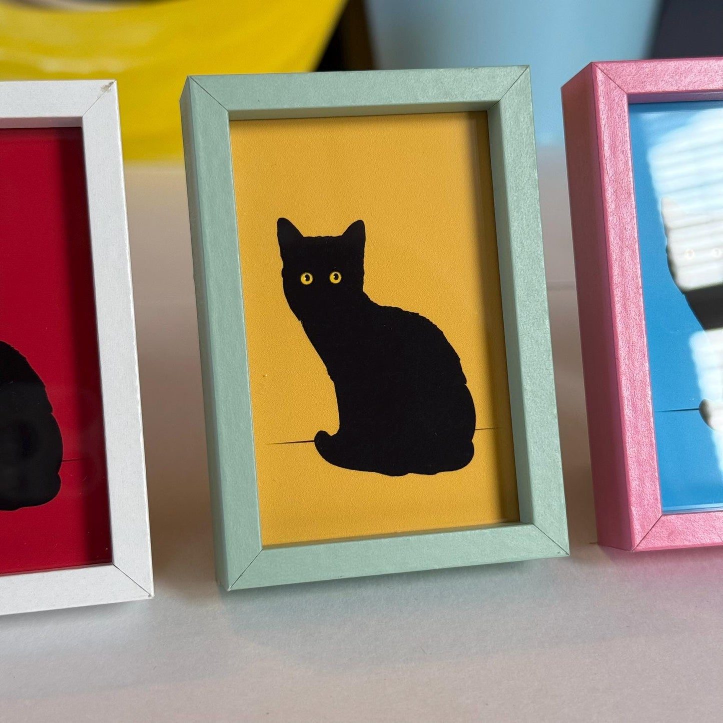 Black Cat - Framed Mini Print