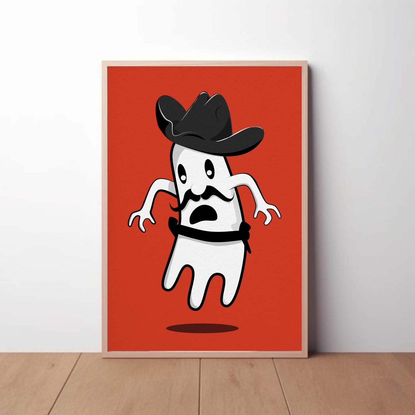 Cowboy Ghost Print
