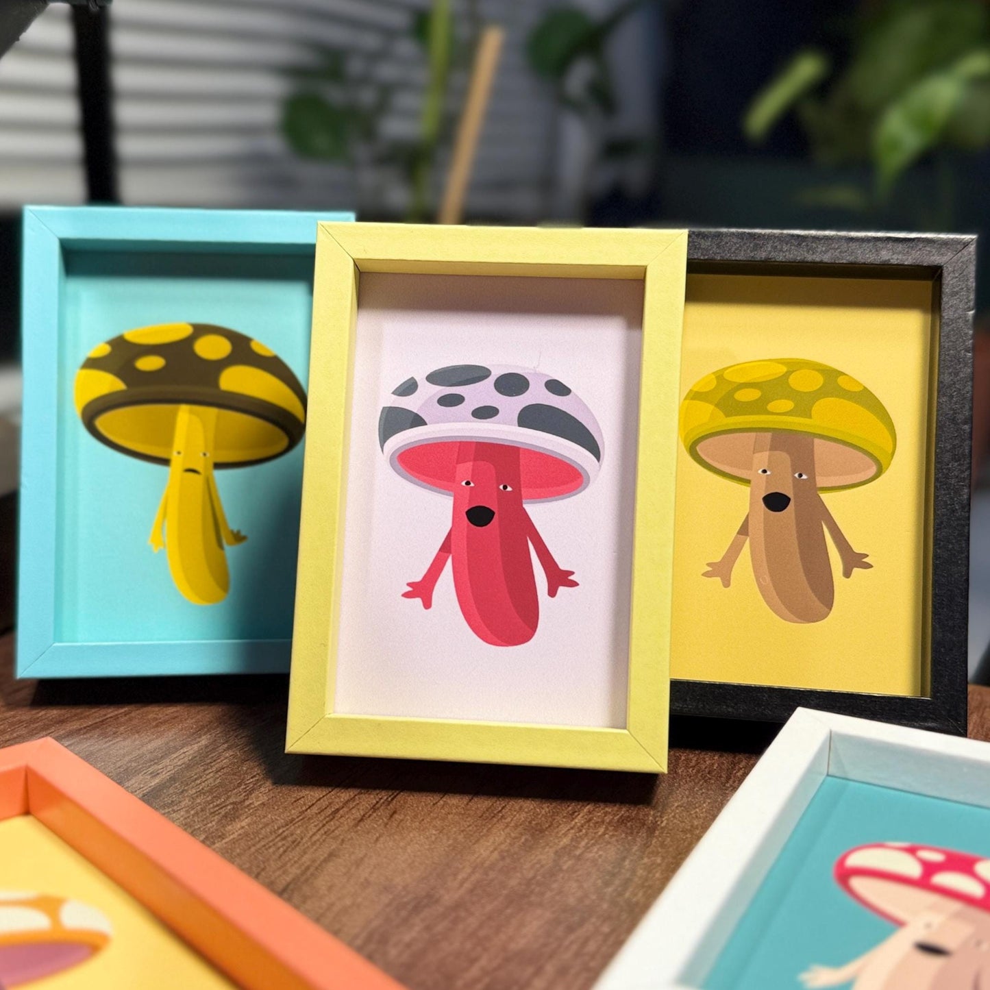Mini Art Framed Print - Mushrooms