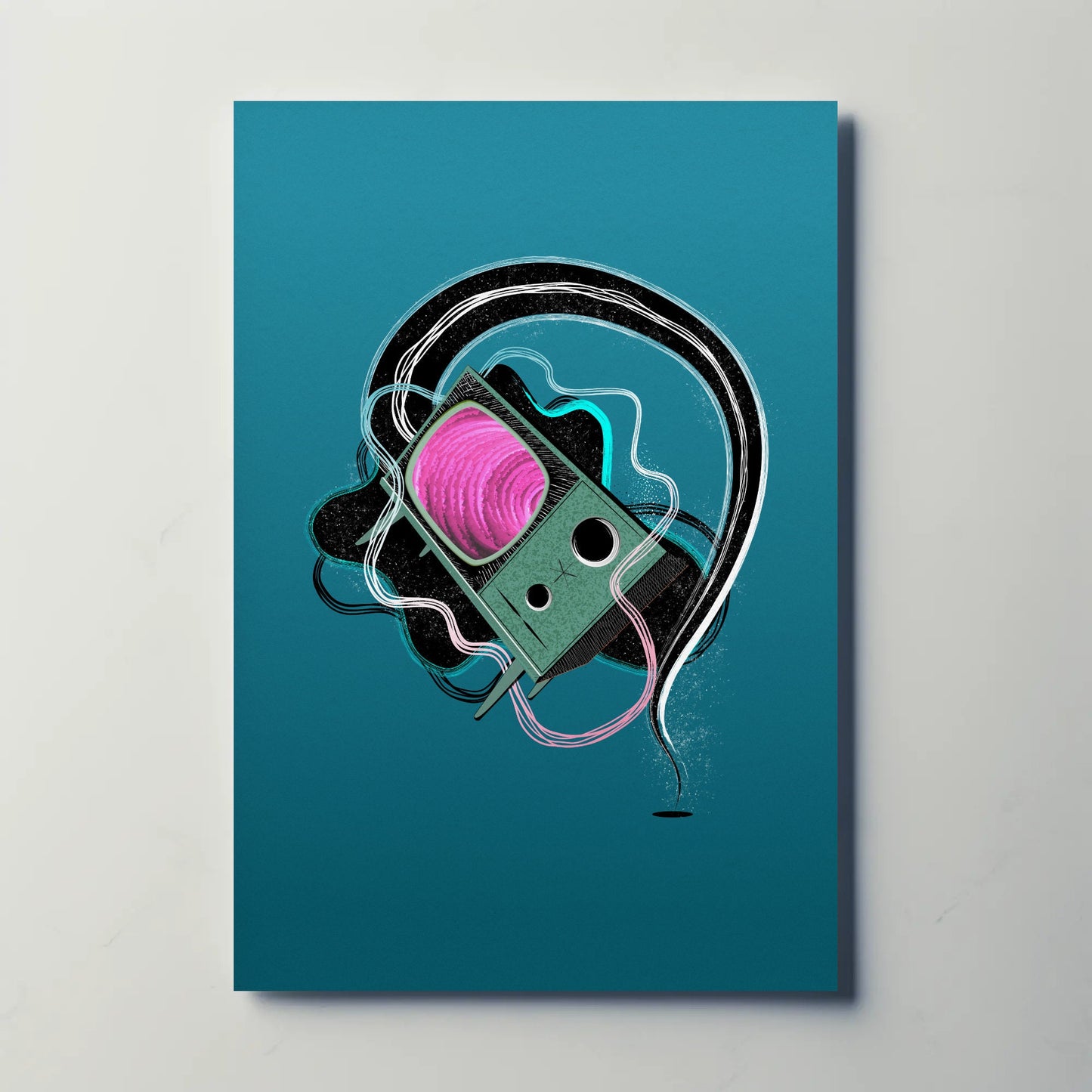 Retro TV Print