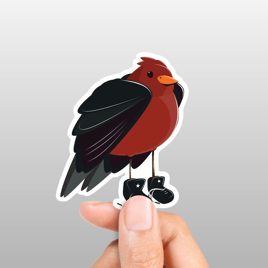Bird in Sneakers Sticker