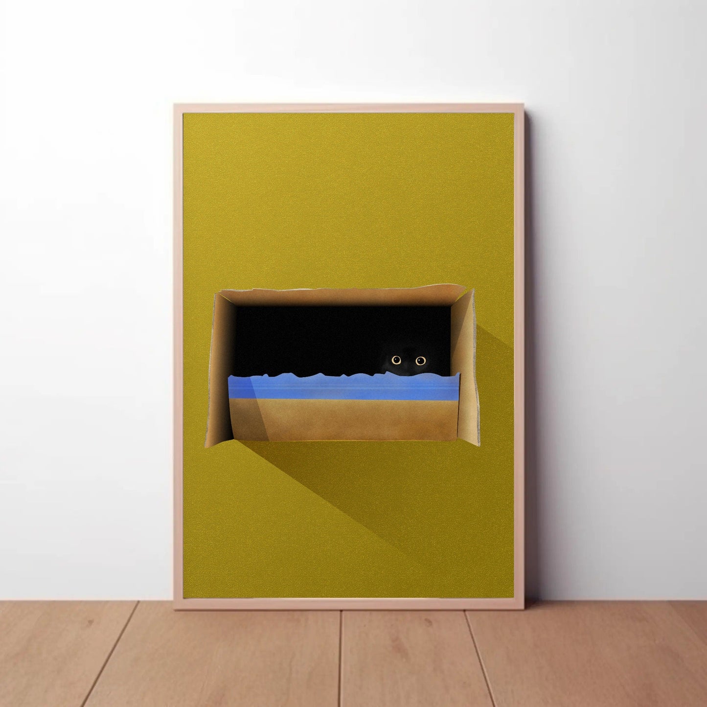 Cat In The Box Print