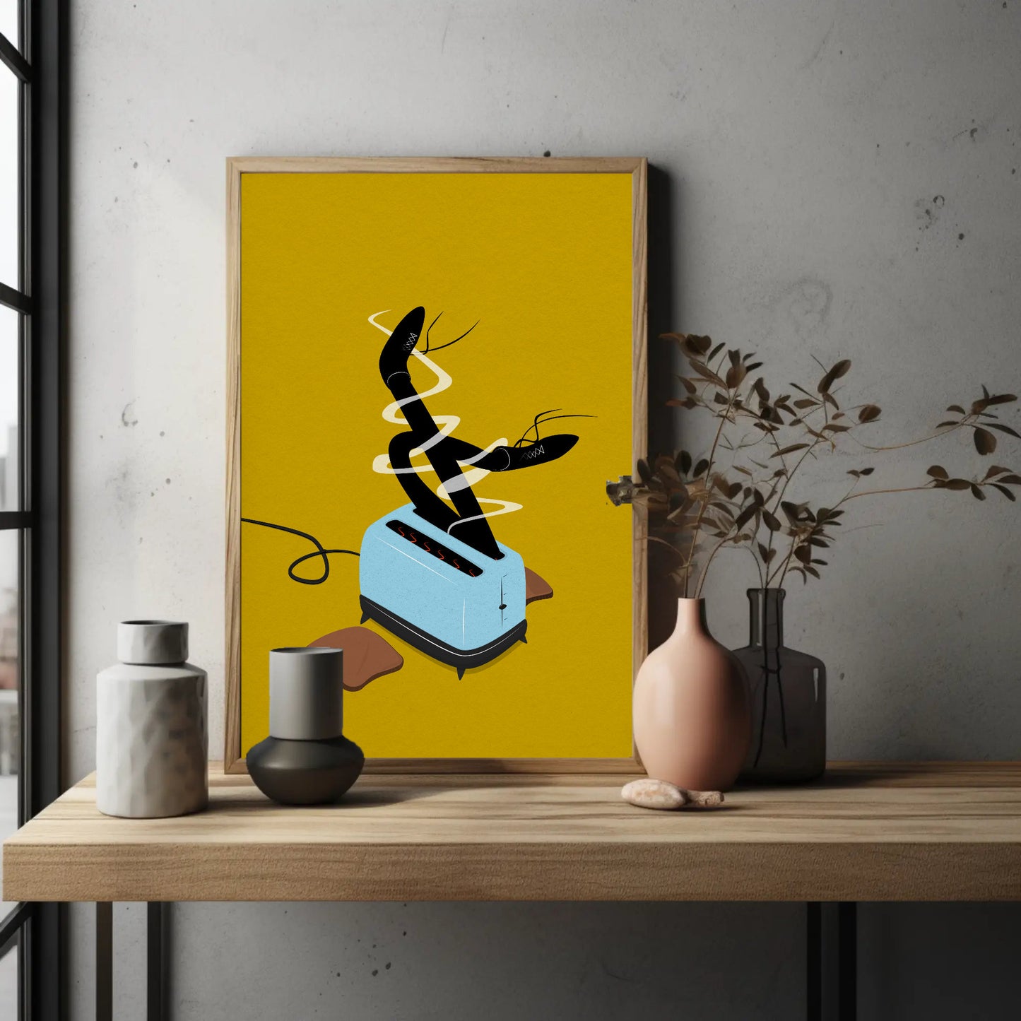 Legs In A Toaster Print - Print