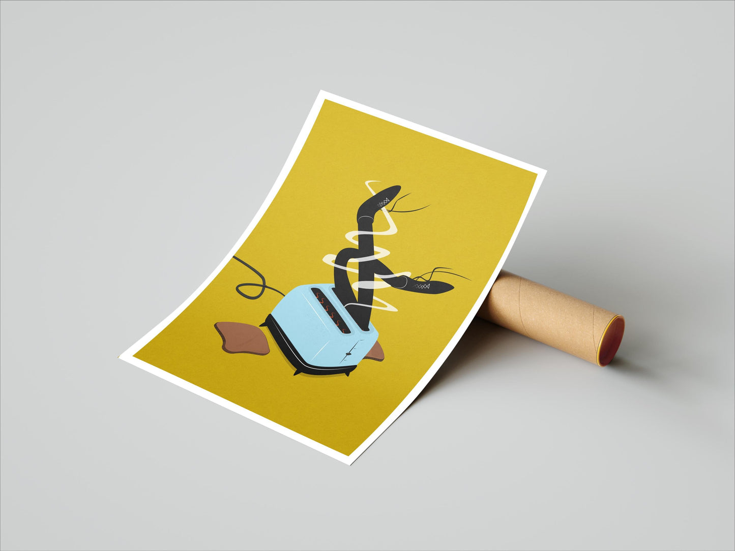 Legs In A Toaster Print - Print