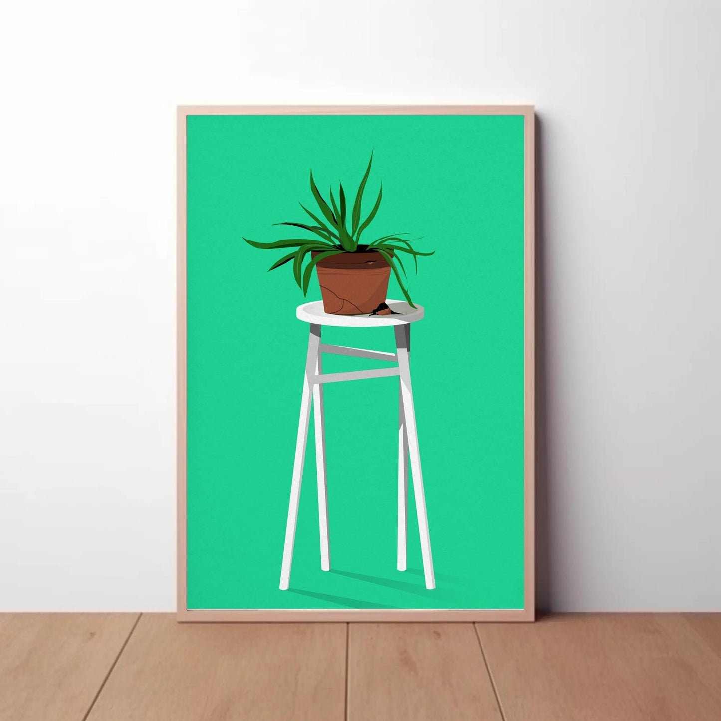 Neglected Houseplant Print