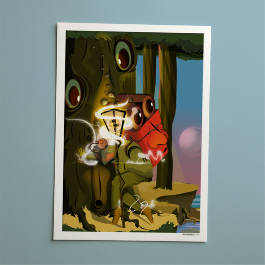 A Careful Escape Art Print