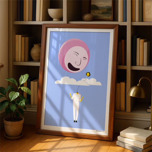 Heads In The Clouds Print