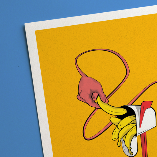 Banana Mailbox Print