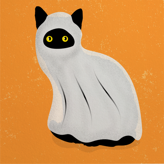Ghost Cat Print