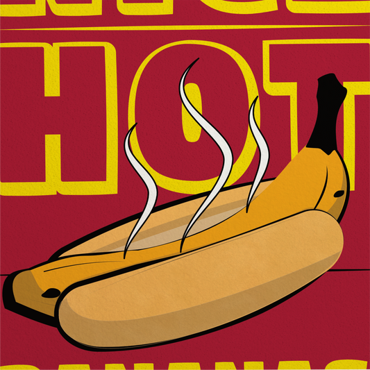 Nice Hot Bananas Print