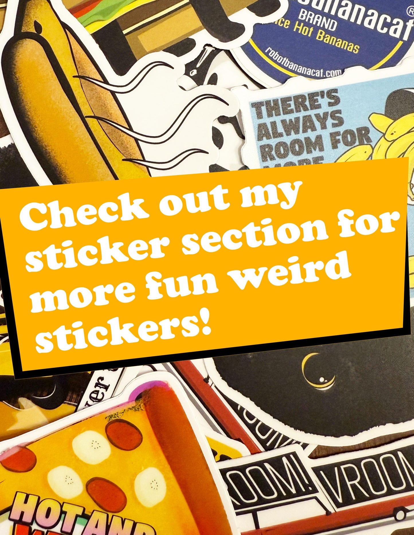 Mustache Fox Sticker