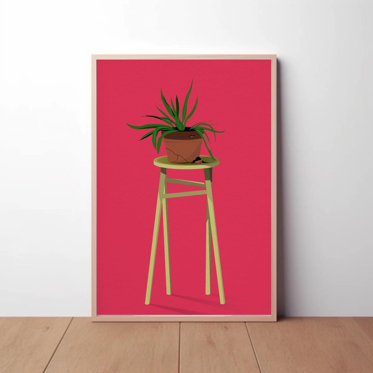 Neglected Houseplant Print