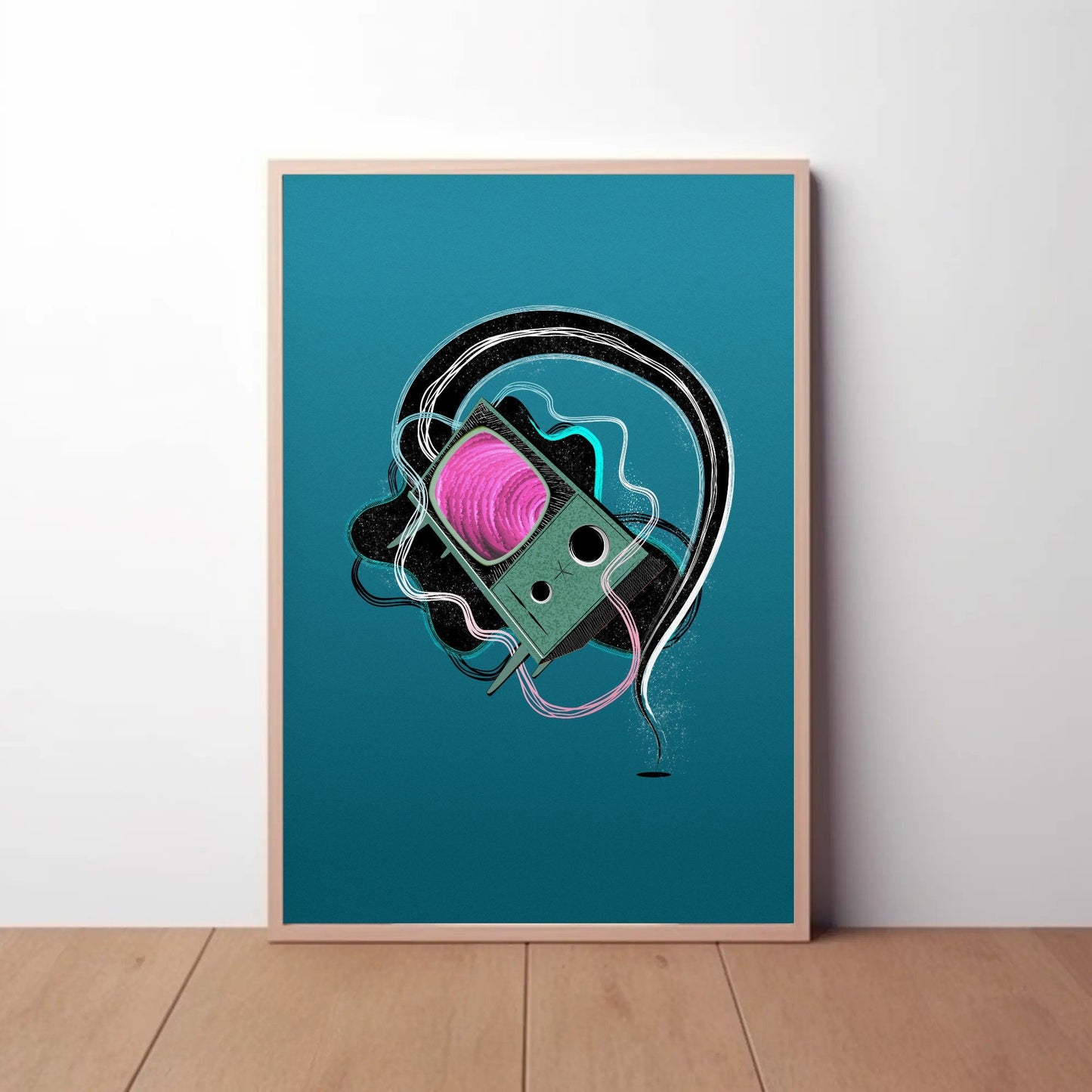 Retro TV Print