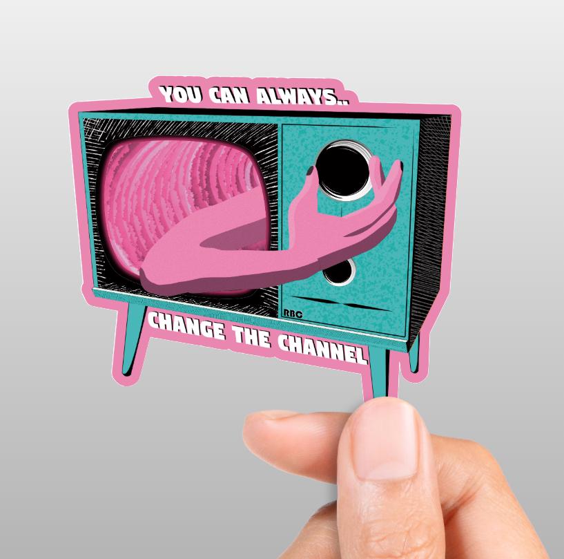 Change the Channel Sticker