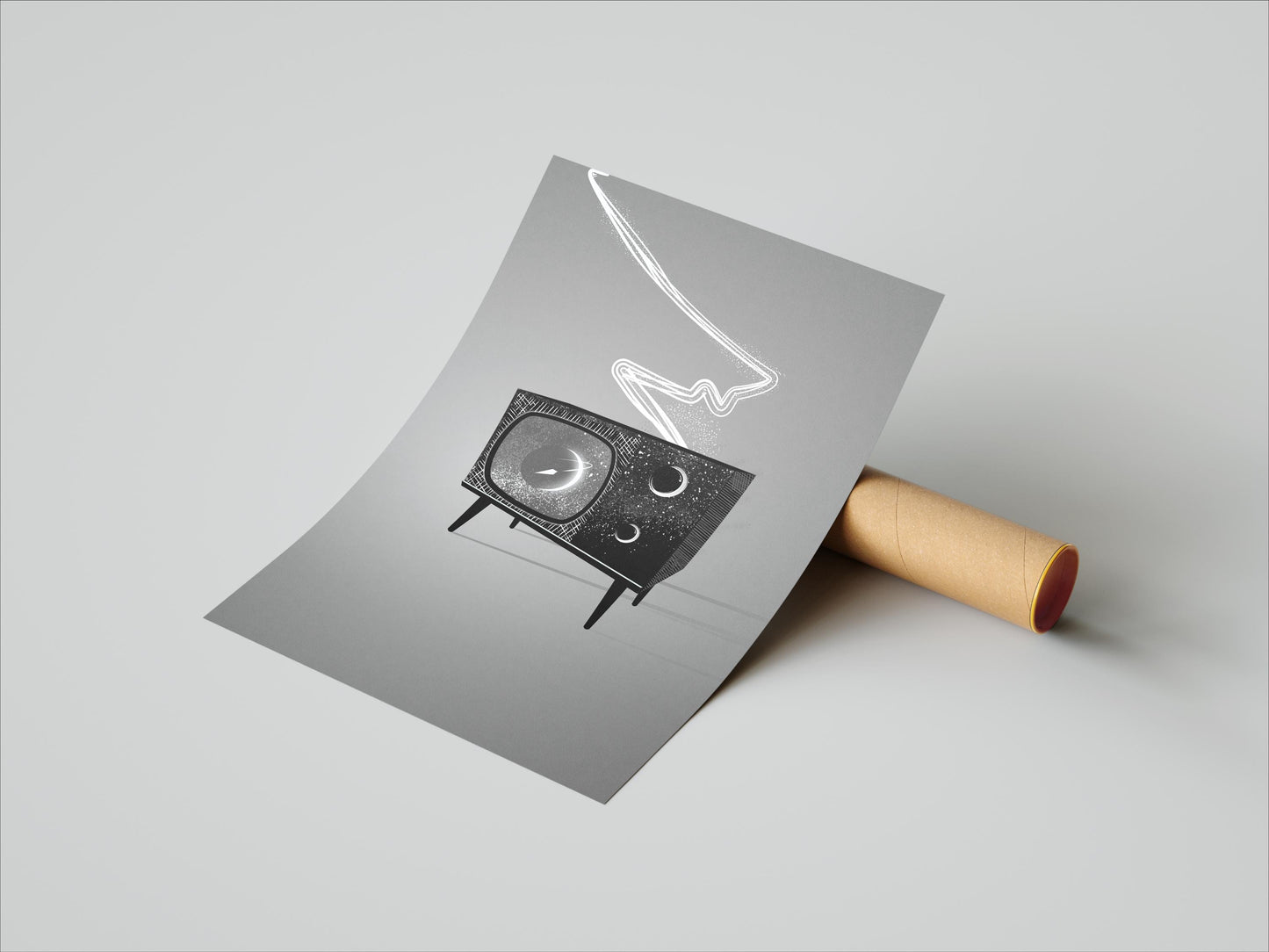 Retro TV Print