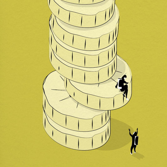 Banana Slice Tower Print