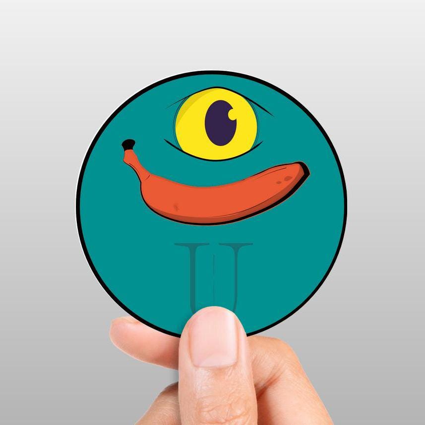 Eye Banana U Sticker