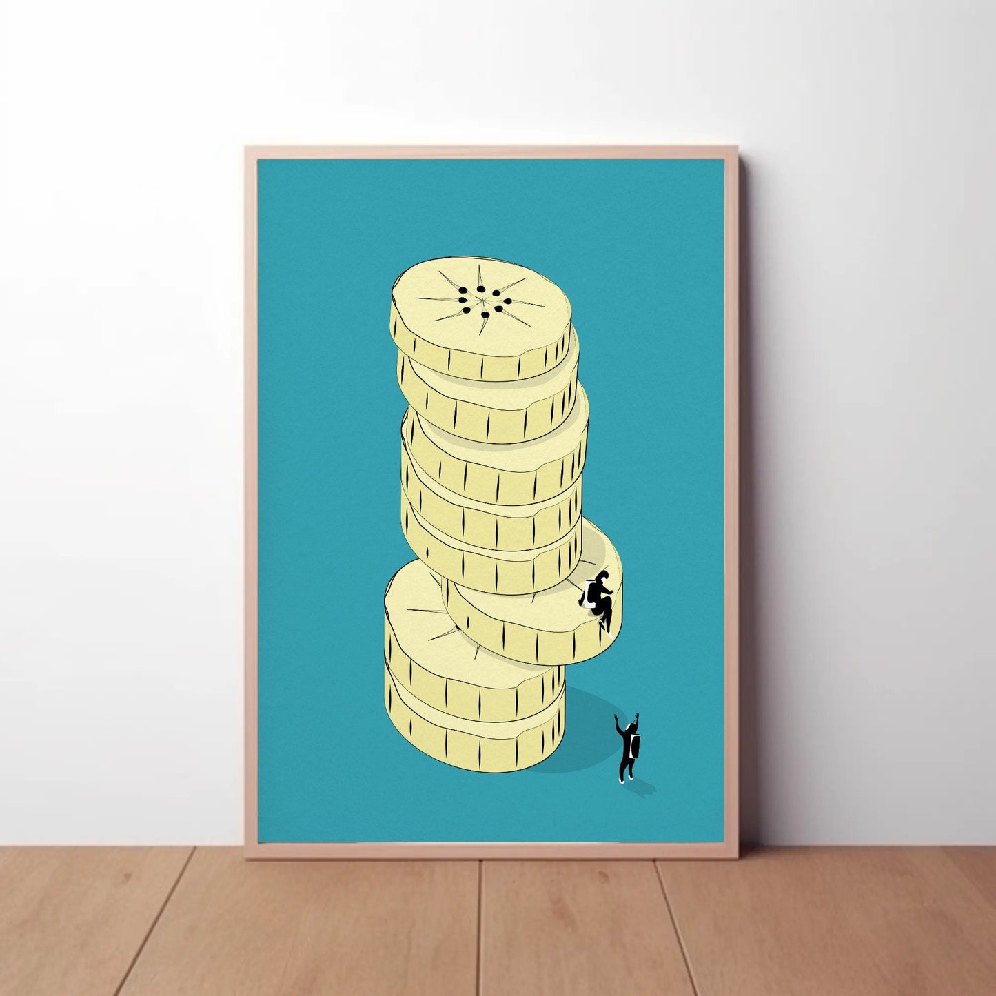 Banana Slice Tower Print