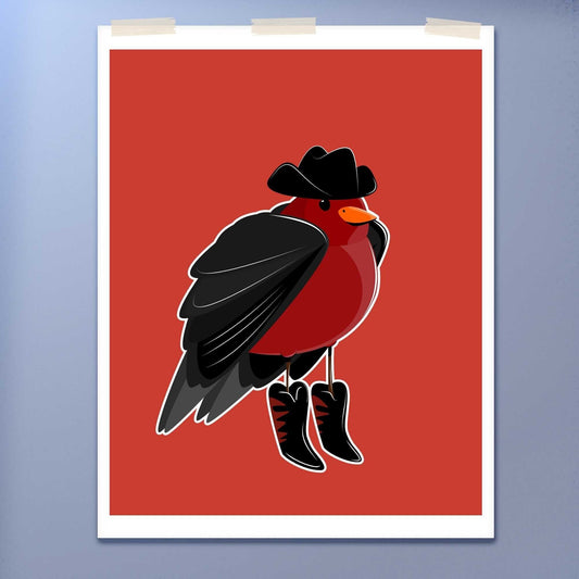 Bird in Clothes Print