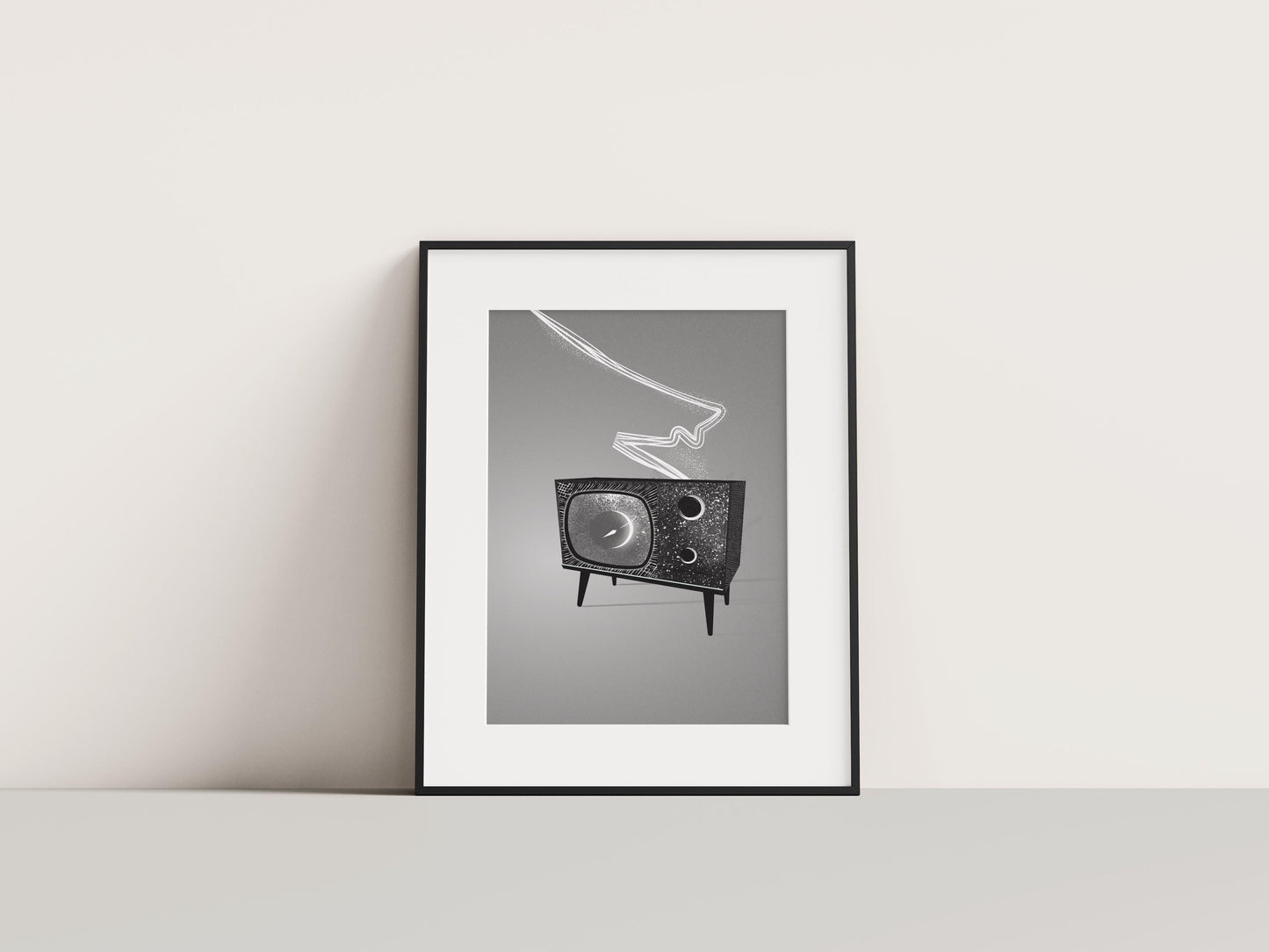 Retro TV Print