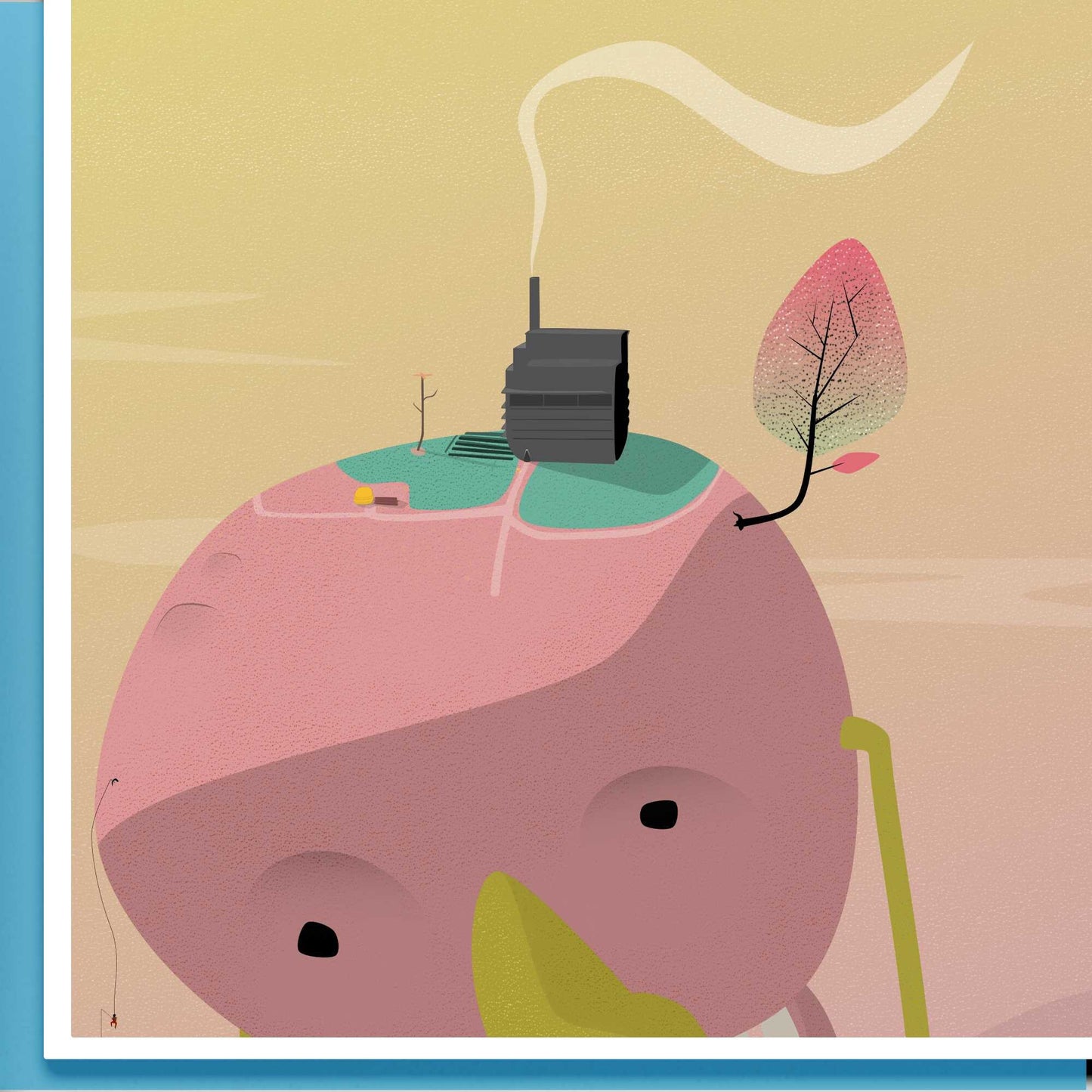 Walking Planet Print