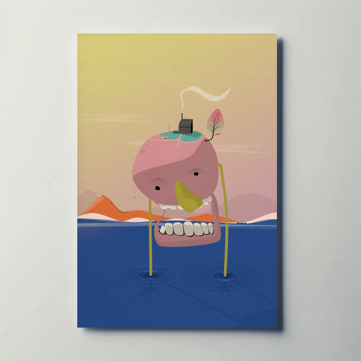 Walking Planet Print