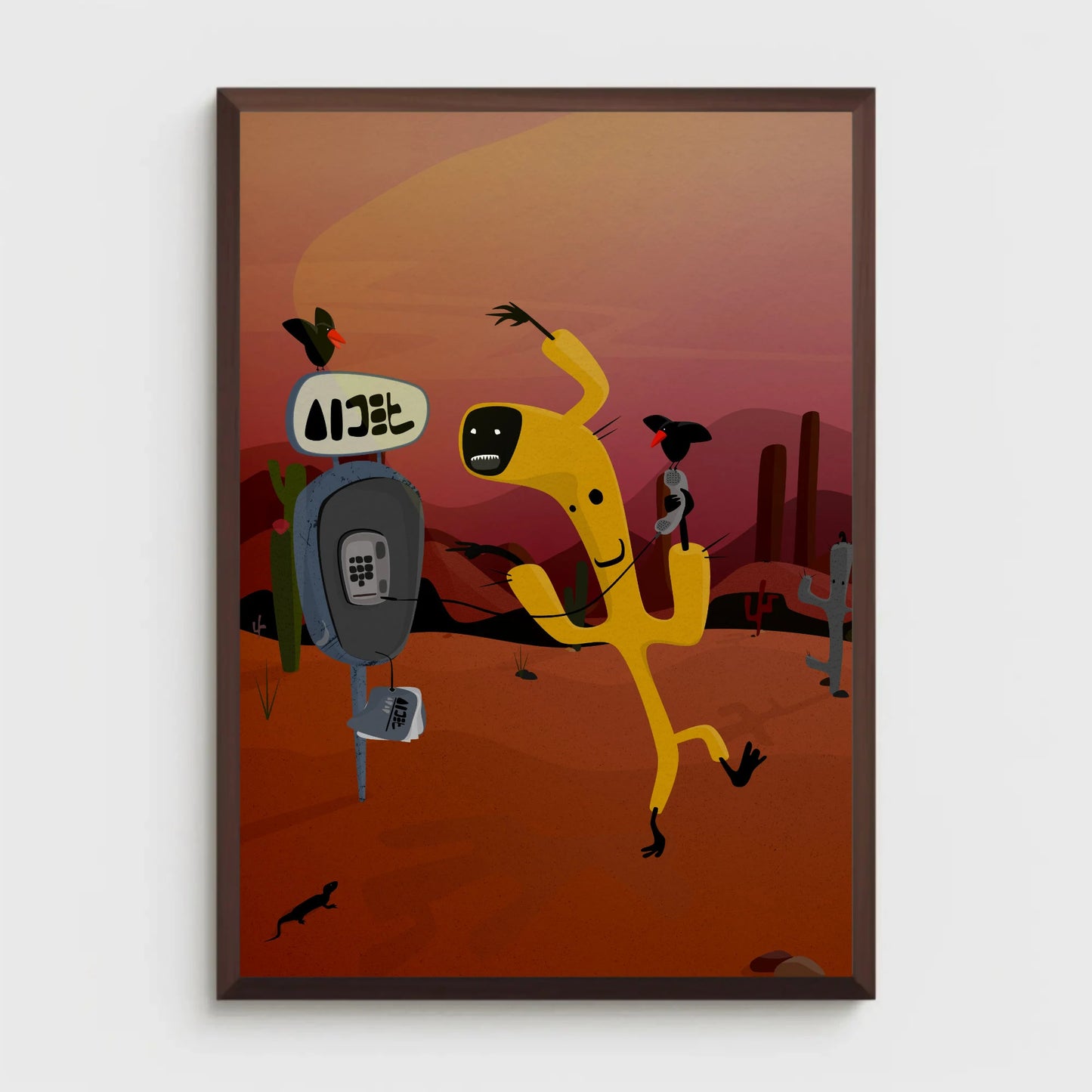 Cactus Invader Print