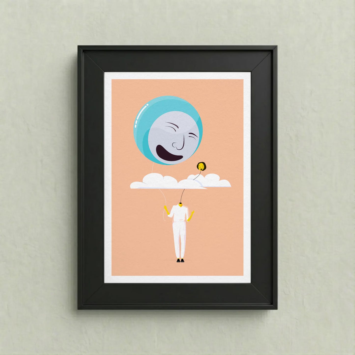 Heads In The Clouds Print