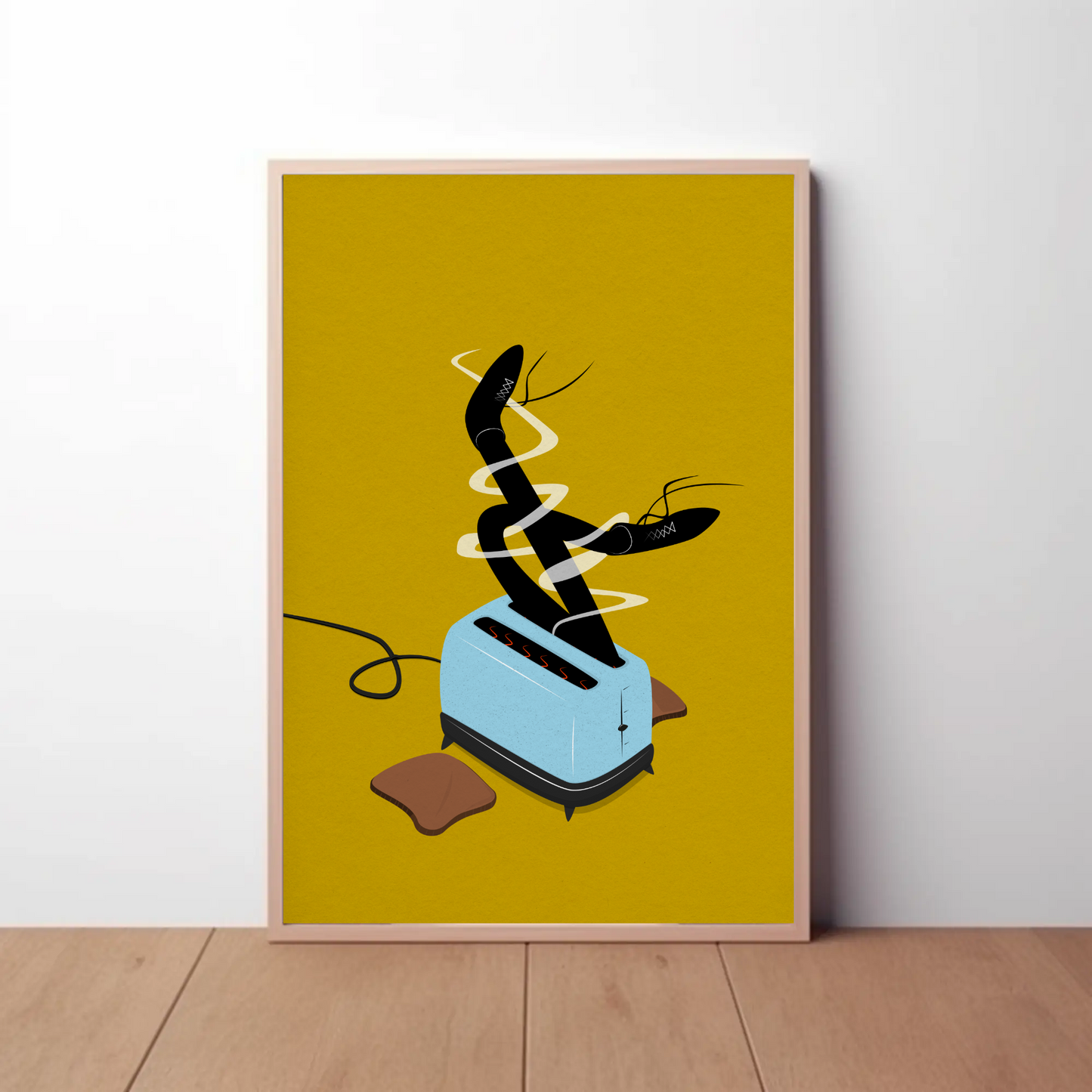 Legs In A Toaster Print - Print