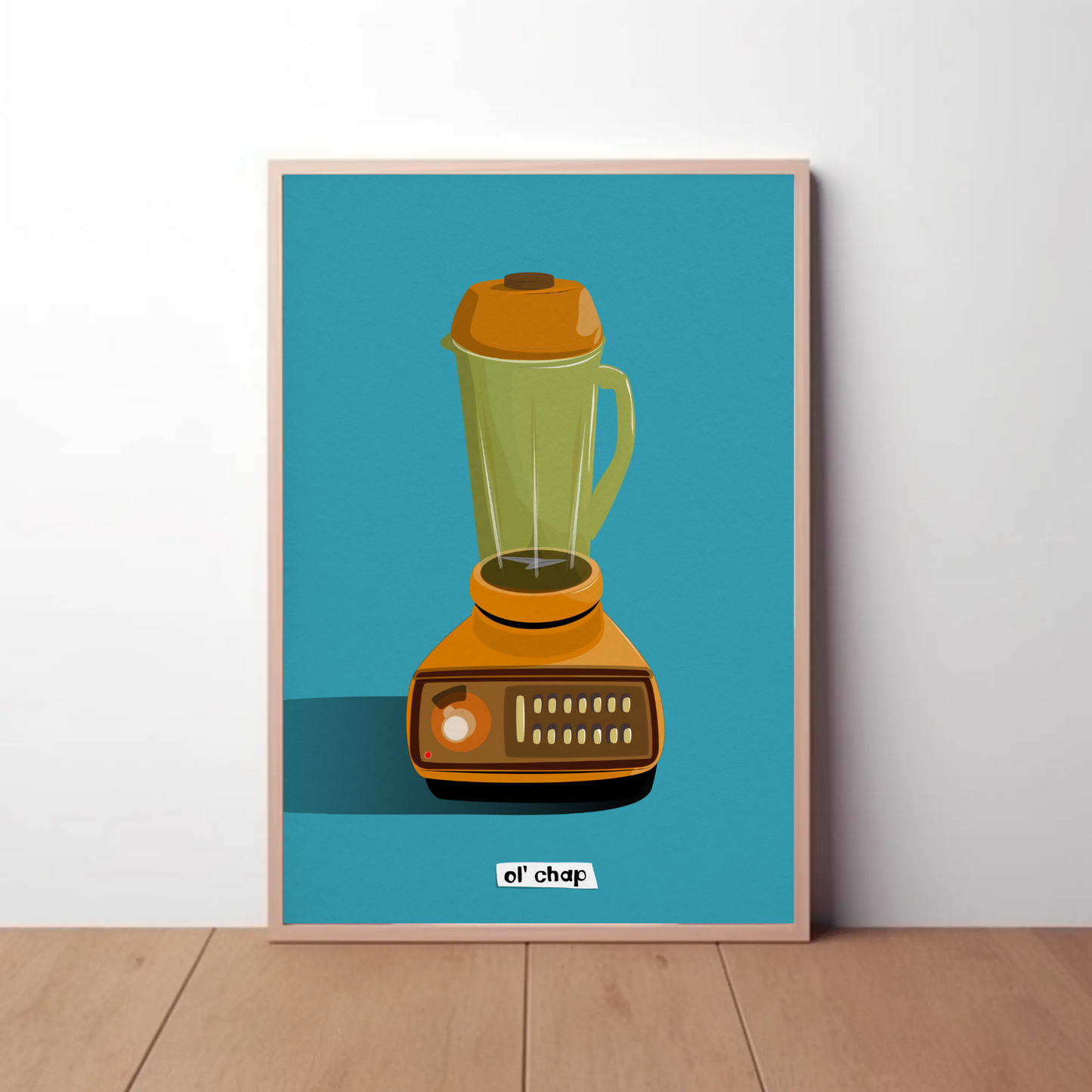 Ol' chap Blender Companion Printed Illustration