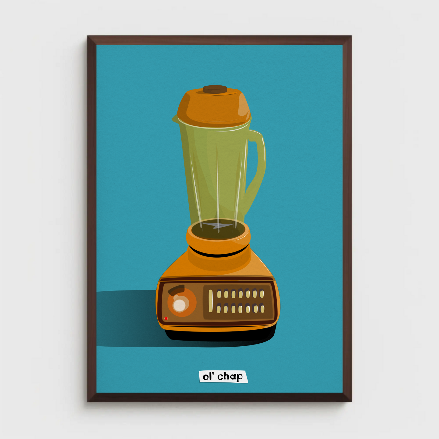 Ol' chap Blender Companion Printed Illustration