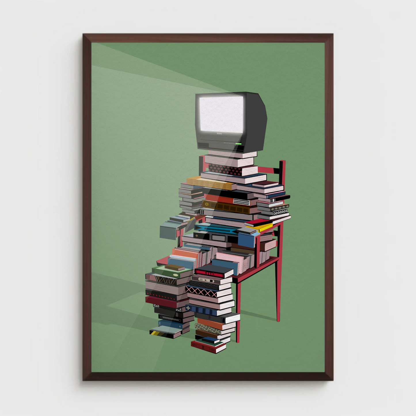 Book Stack Print