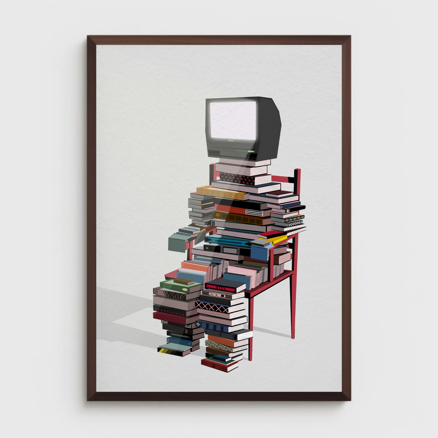Book Stack Print