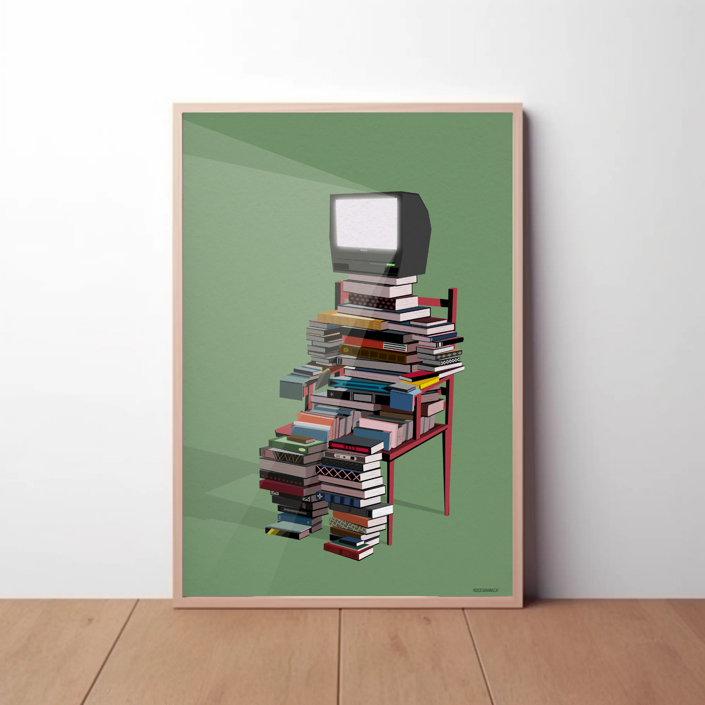 Book Stack Print