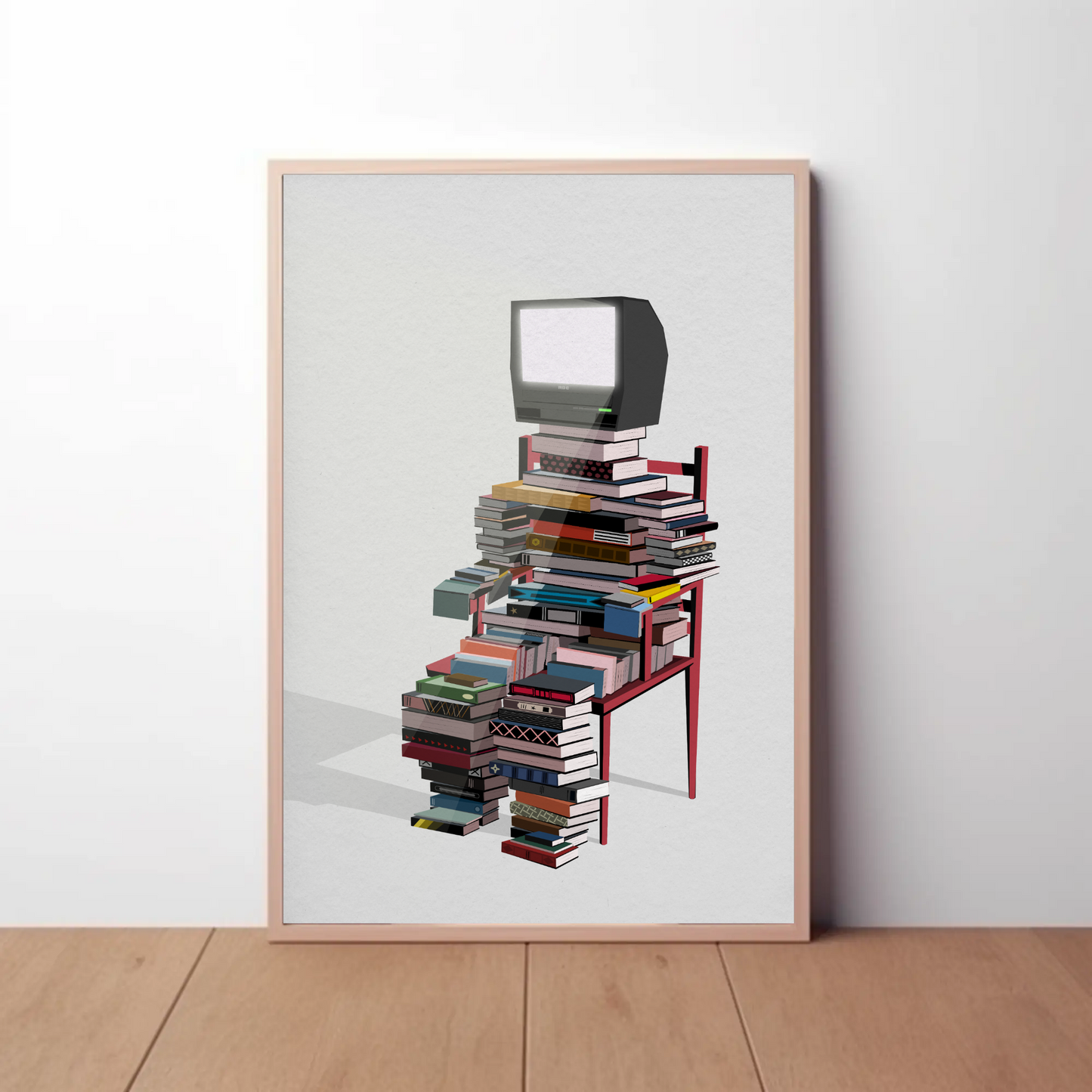 Book Stack Print