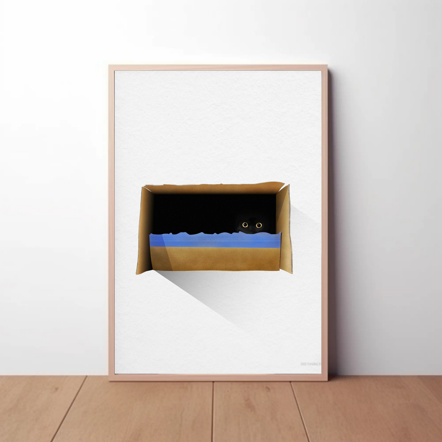Cat In The Box Print