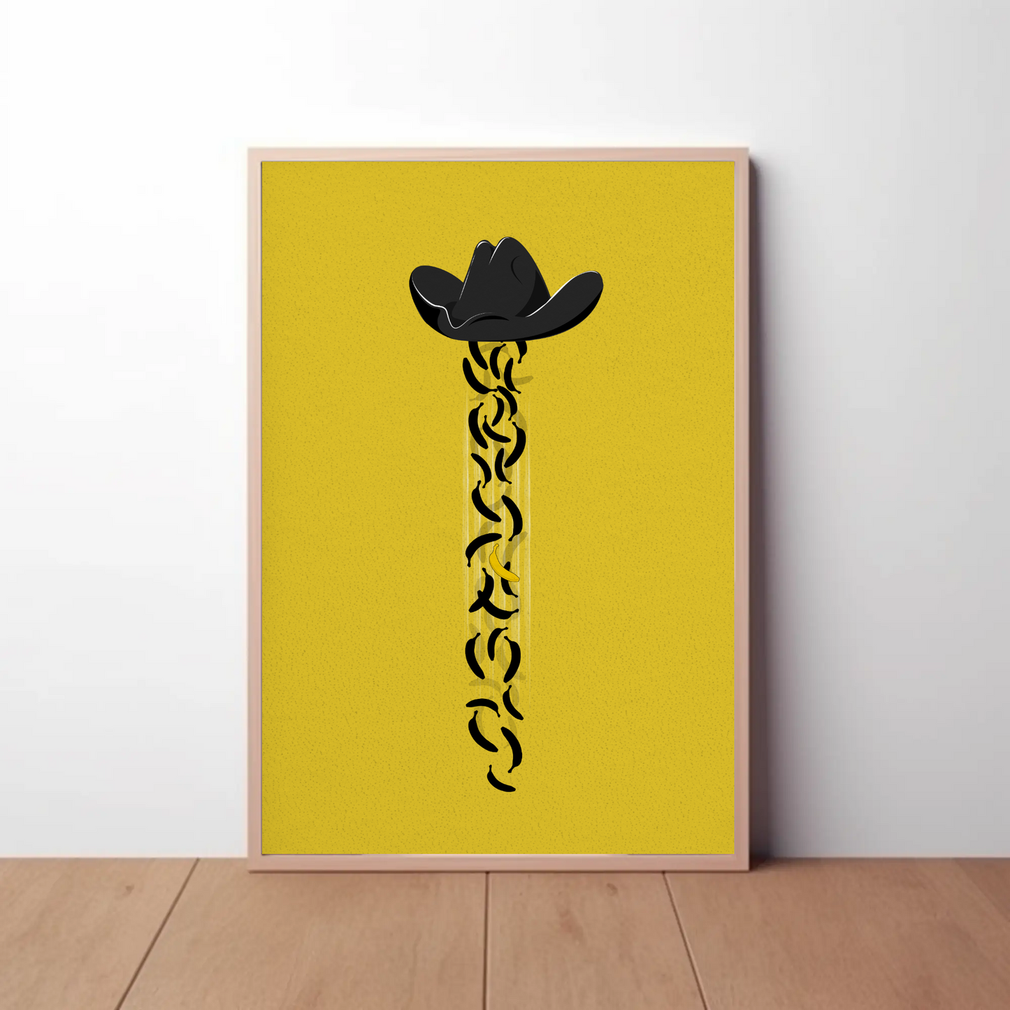 Banana Rain Hat Print