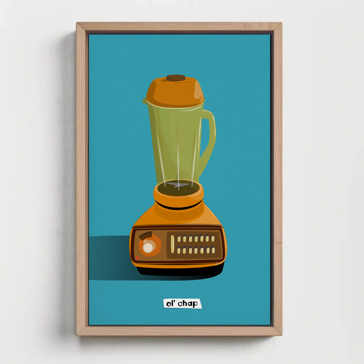 Ol' chap Blender Companion Printed Illustration