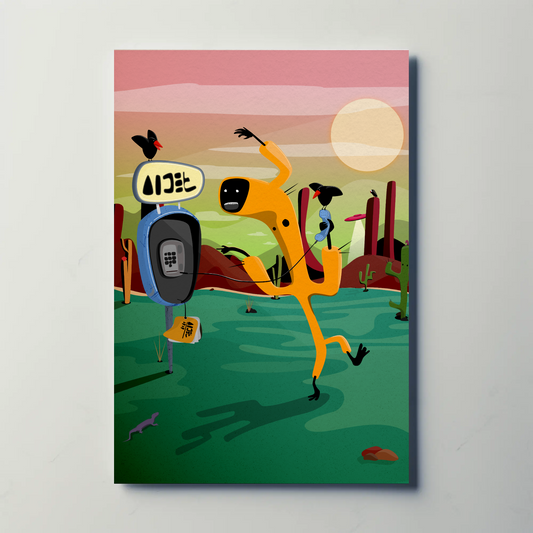 Cactus Invader Print