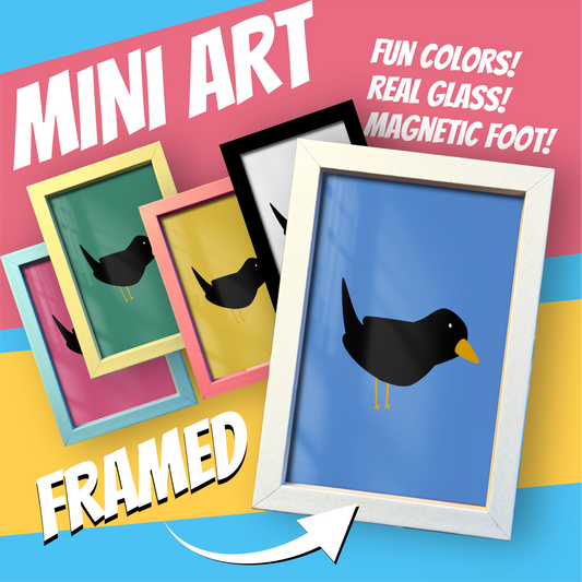 Mini Framed Art - Little bird