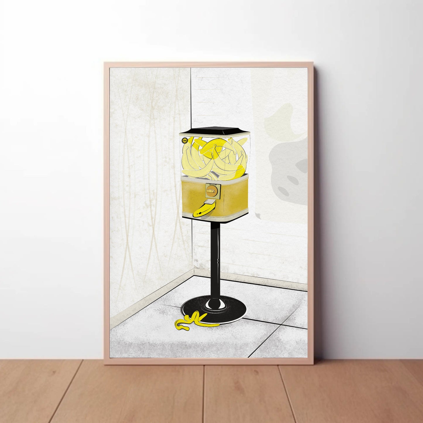Banana Gumball Machine Print - Classic