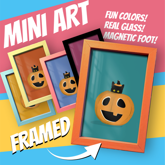 Pumpkin Cat Mini Art
