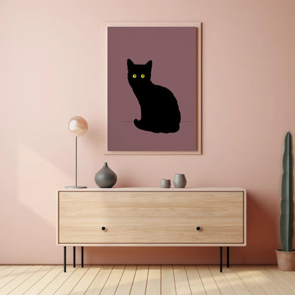 Little Black Cat Print