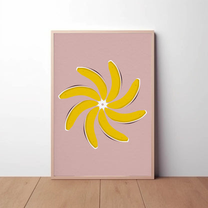 Pinwheel Banana Print