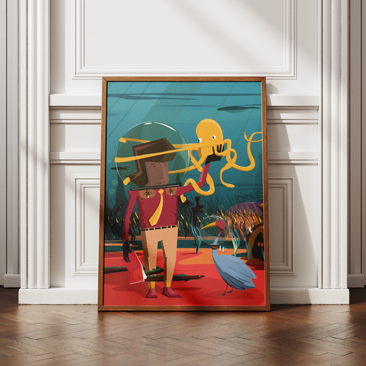 Underwater Friends Print