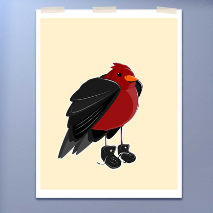 Bird in Clothes Print