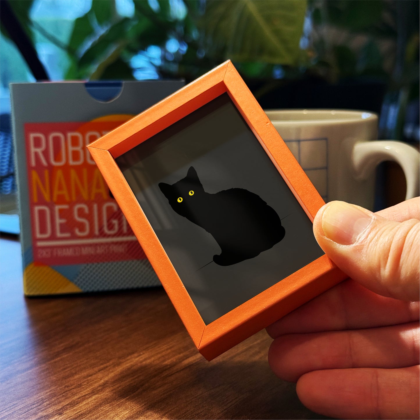 Black Cat - Framed Mini Print